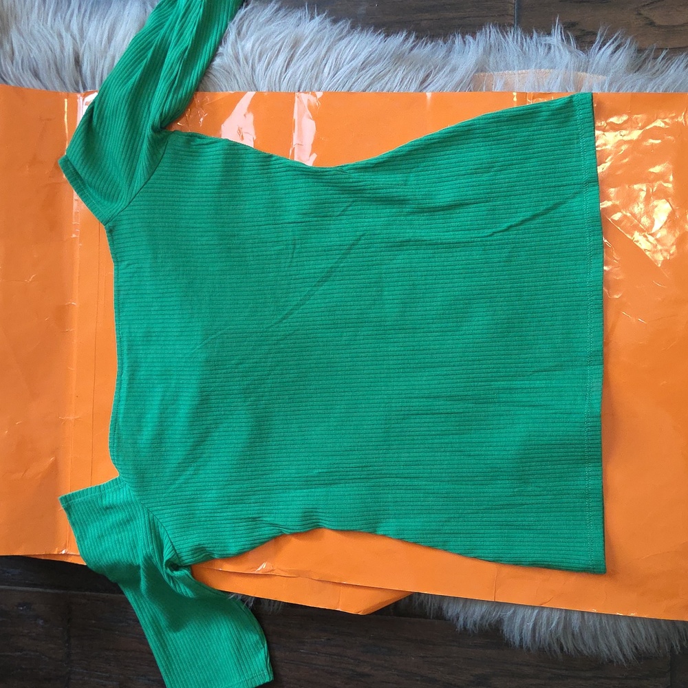 Nwt! Sezane Caro T.shirt Bright Green - Picture 6 of 7